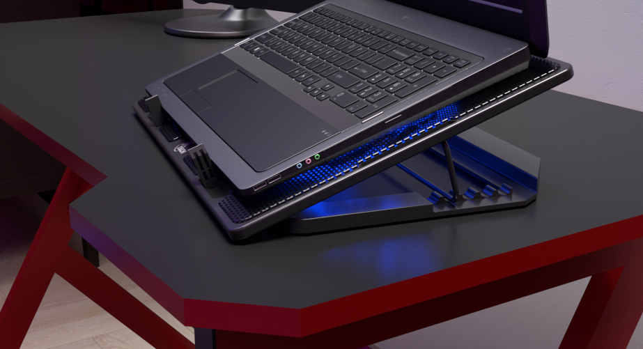 Bases para laptop con ventiladores de enfriamiento